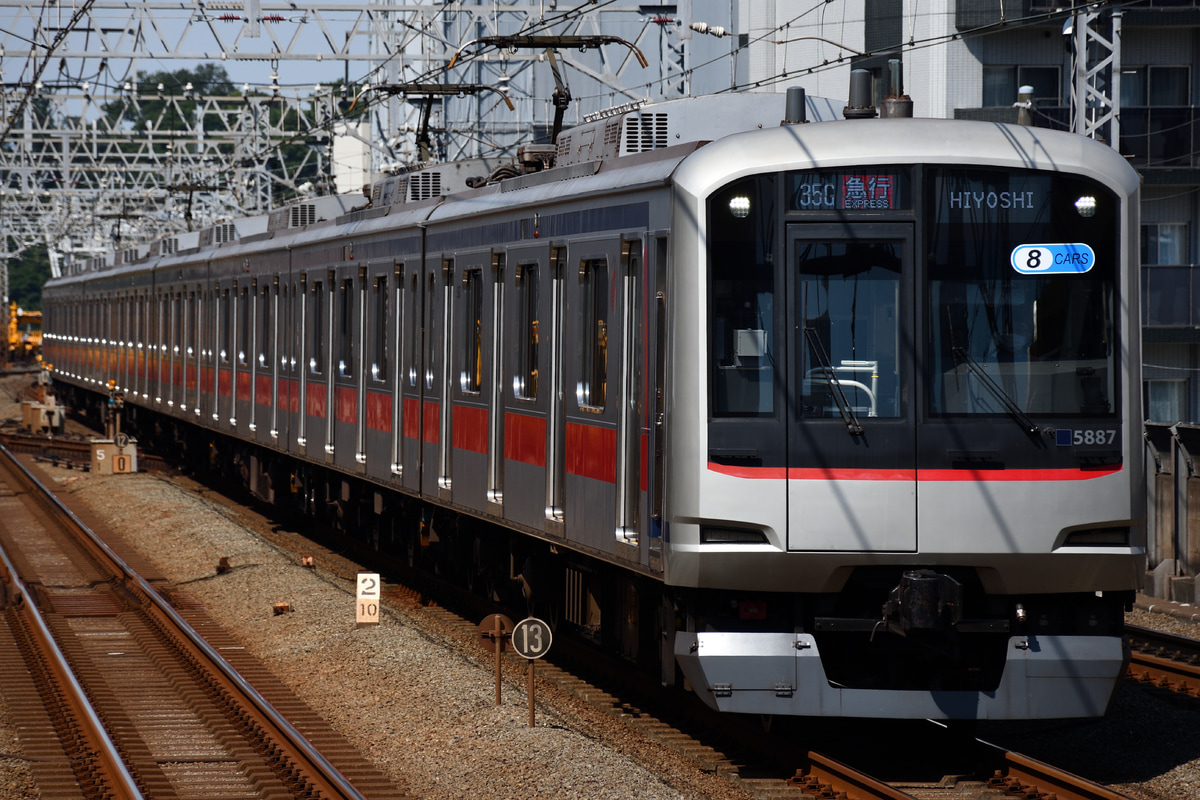 東急電鉄 元住吉検車区 5080系 5187F