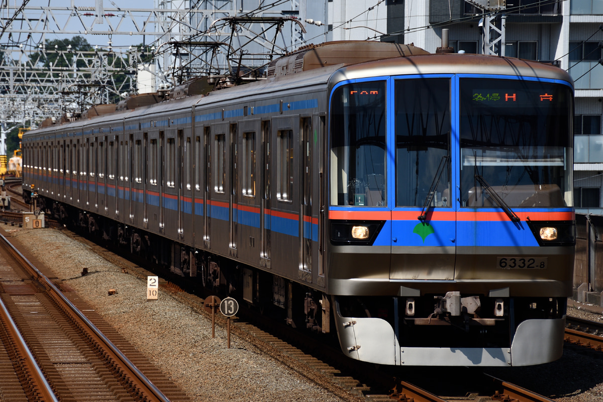 東京都交通局 志村車両検修場 6300形 6332F