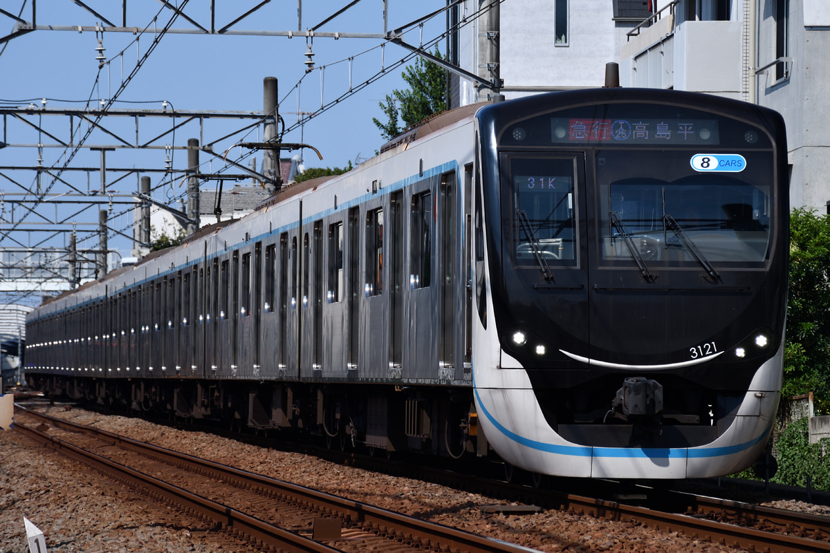 東急電鉄 元住吉検車区 3020系 3121F