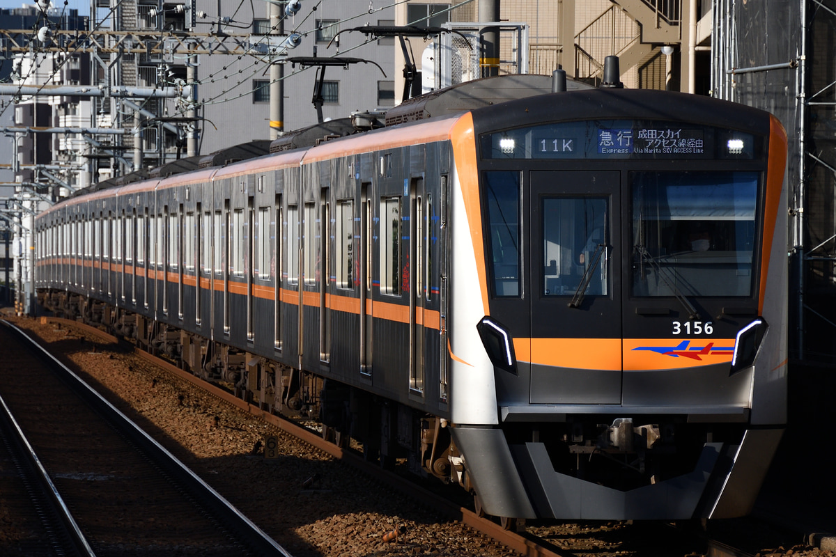 京成電鉄 宗吾車両基地 3100形 3156F