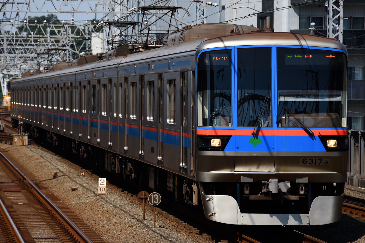東京都交通局 志村車両検修場 6300形 6317F