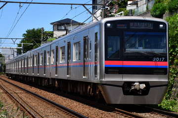 京成電鉄3000形3017Fを検見川～京成稲毛間で撮影した画像