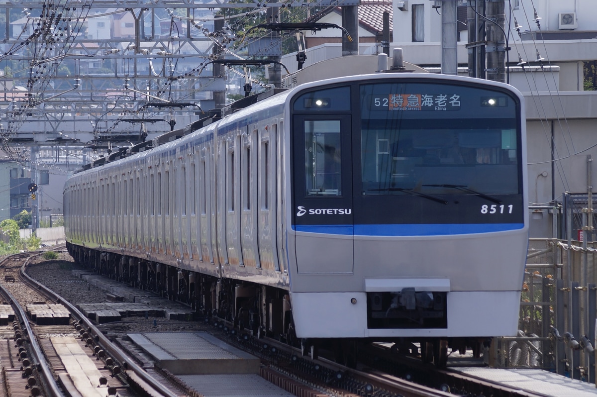相模鉄道 かしわ台車両センター 8000系 8711f