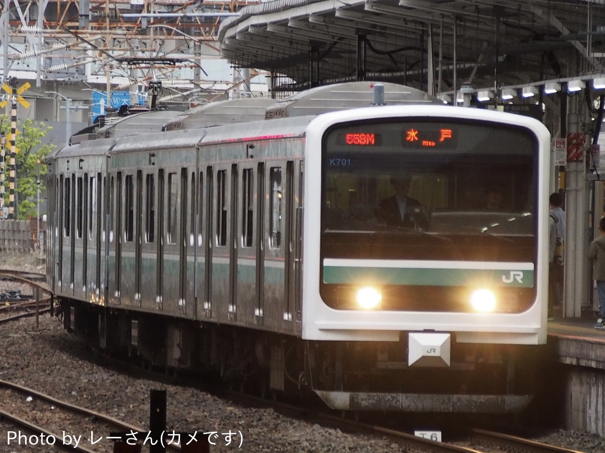 JR東日本 勝田車両センター E501系 K701