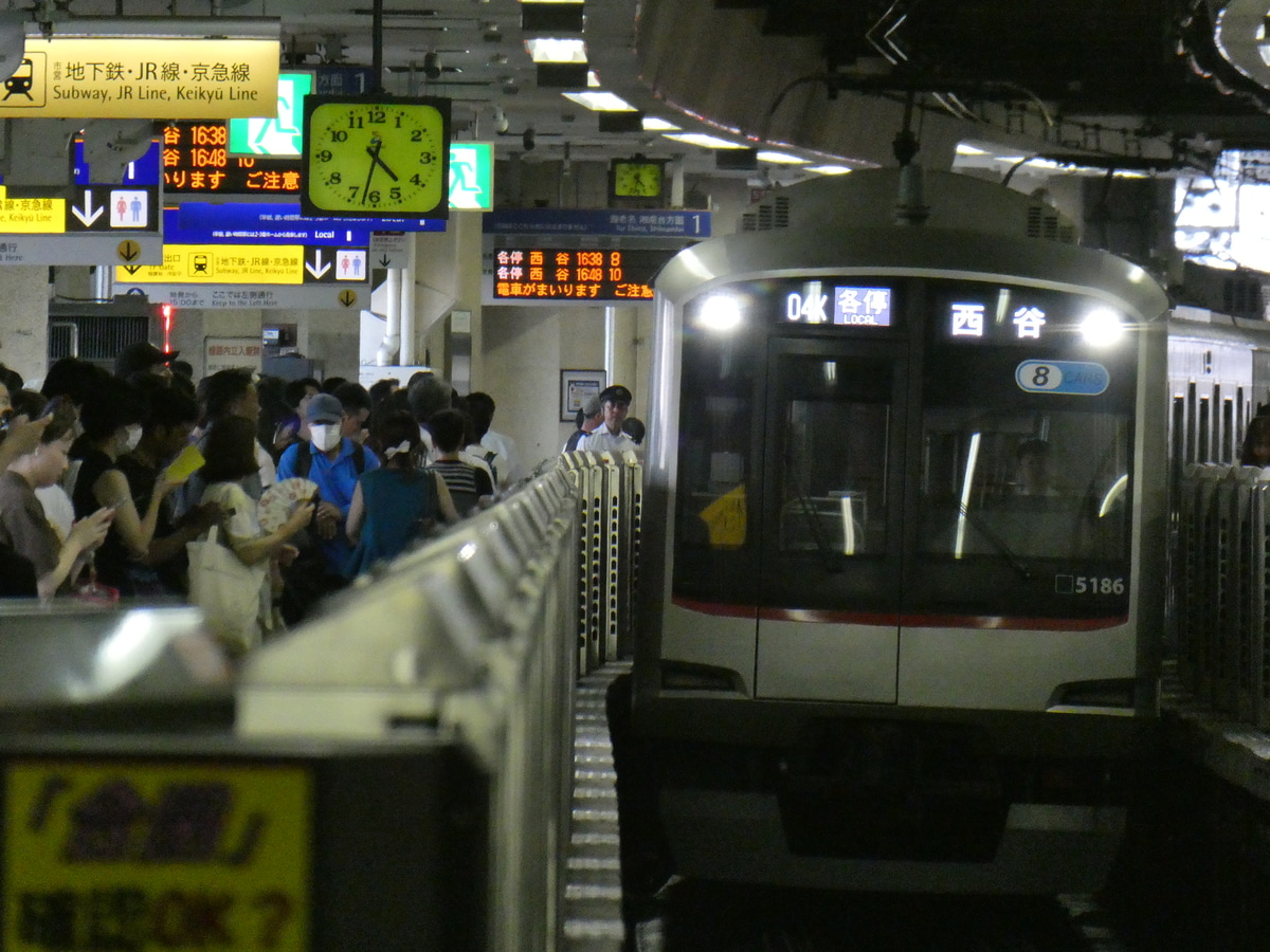東急電鉄 元住吉検車区 5080系 5186F