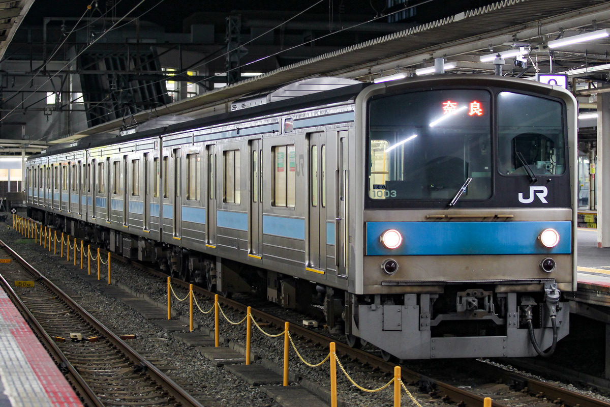 JR西日本 吹田総合車両所奈良支所 205系 NE407編成