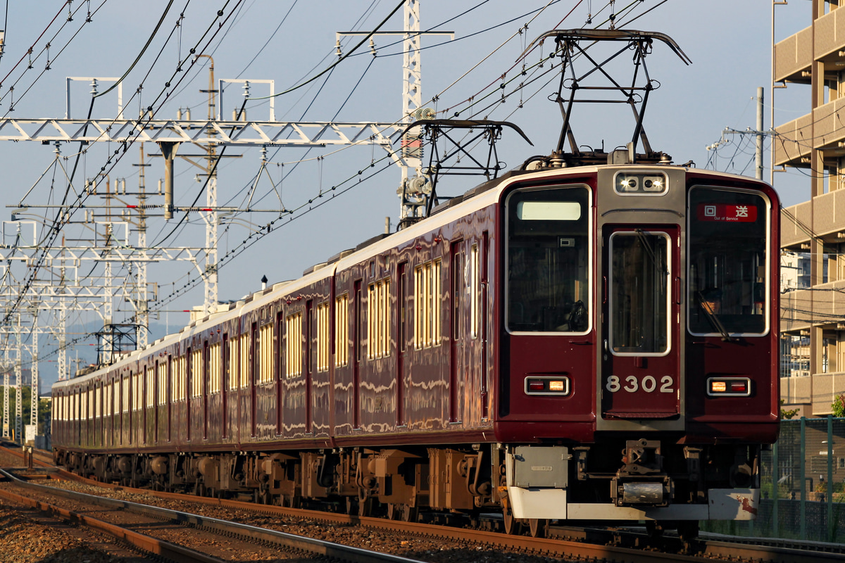 阪急電鉄 正雀車庫 8300系 8302×8R