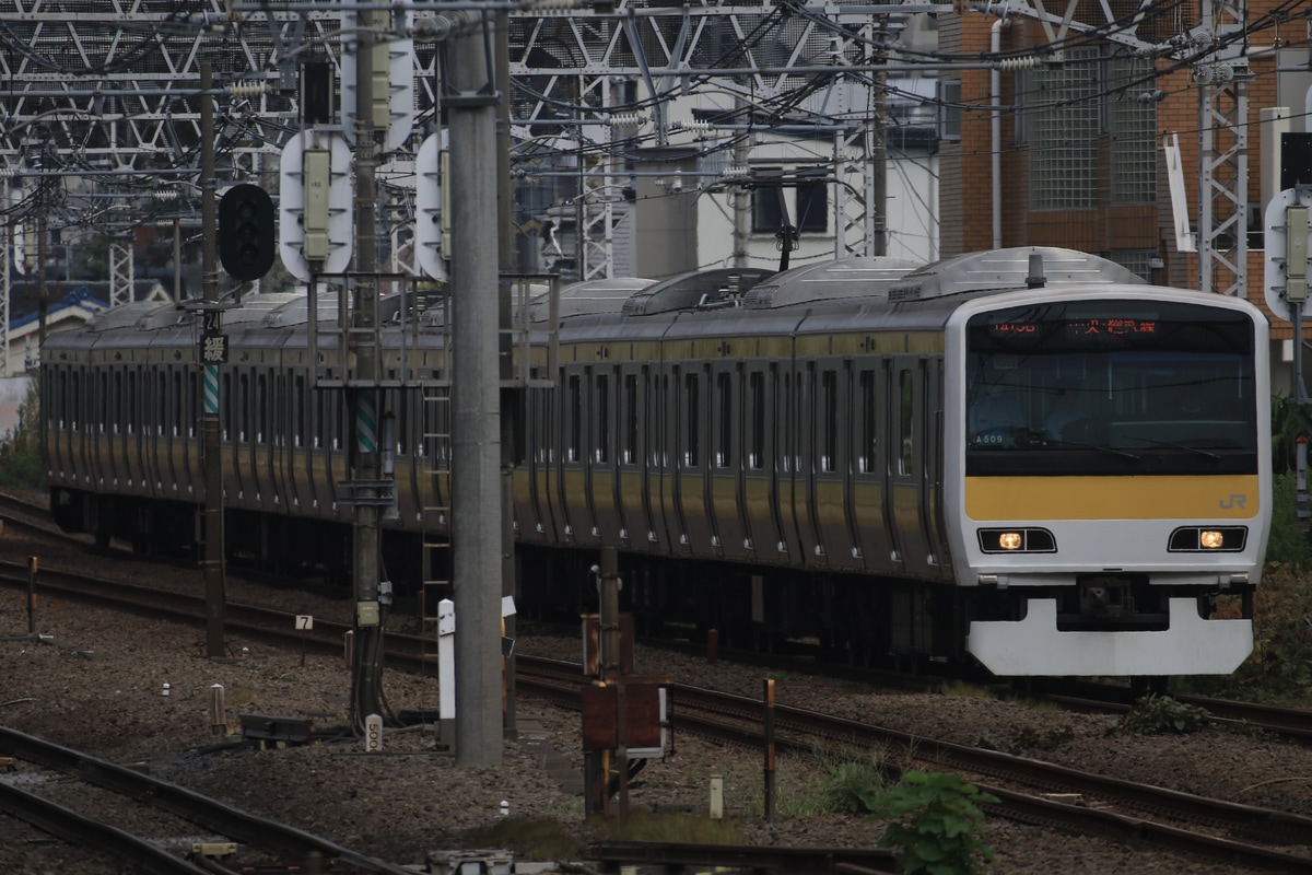 JR東日本 三鷹車両センター E231系 ミツA509編成