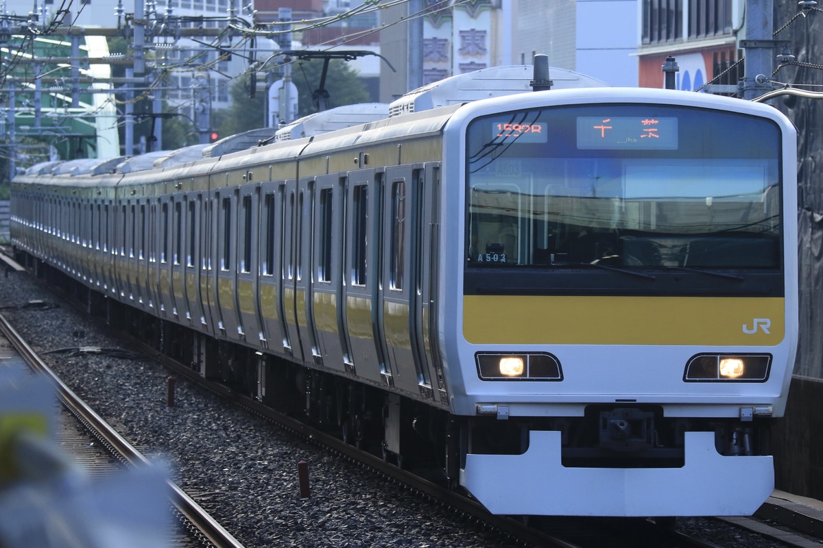 JR東日本 三鷹車両センター E231系 ミツA503編成
