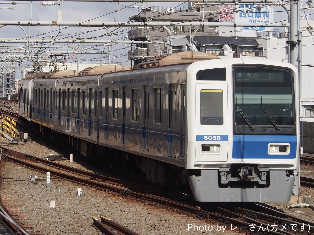 西武鉄道 小手指車両管理所 6050系 6158F