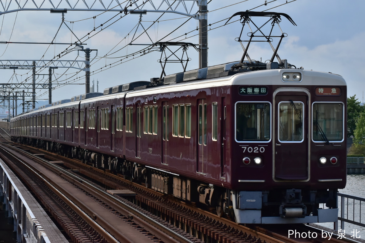 阪急電鉄 西宮車庫 7000系 7020F