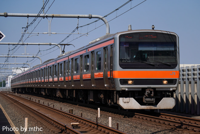 京葉車両センターE231系ケヨMU22編成を越谷レイクタウン駅で撮影した写真