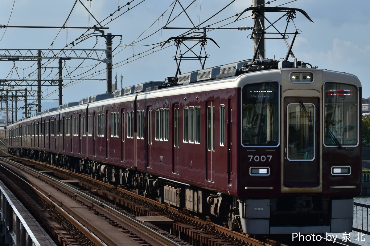 阪急電鉄 西宮車庫 7000系 7007F