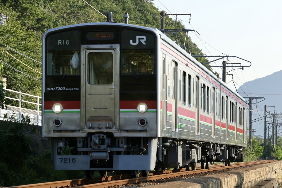JR四国 高松運転所 7200系 R16編成