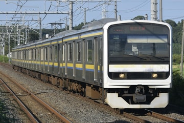 JR東日本209系マリC608編成を物井駅で撮影した画像