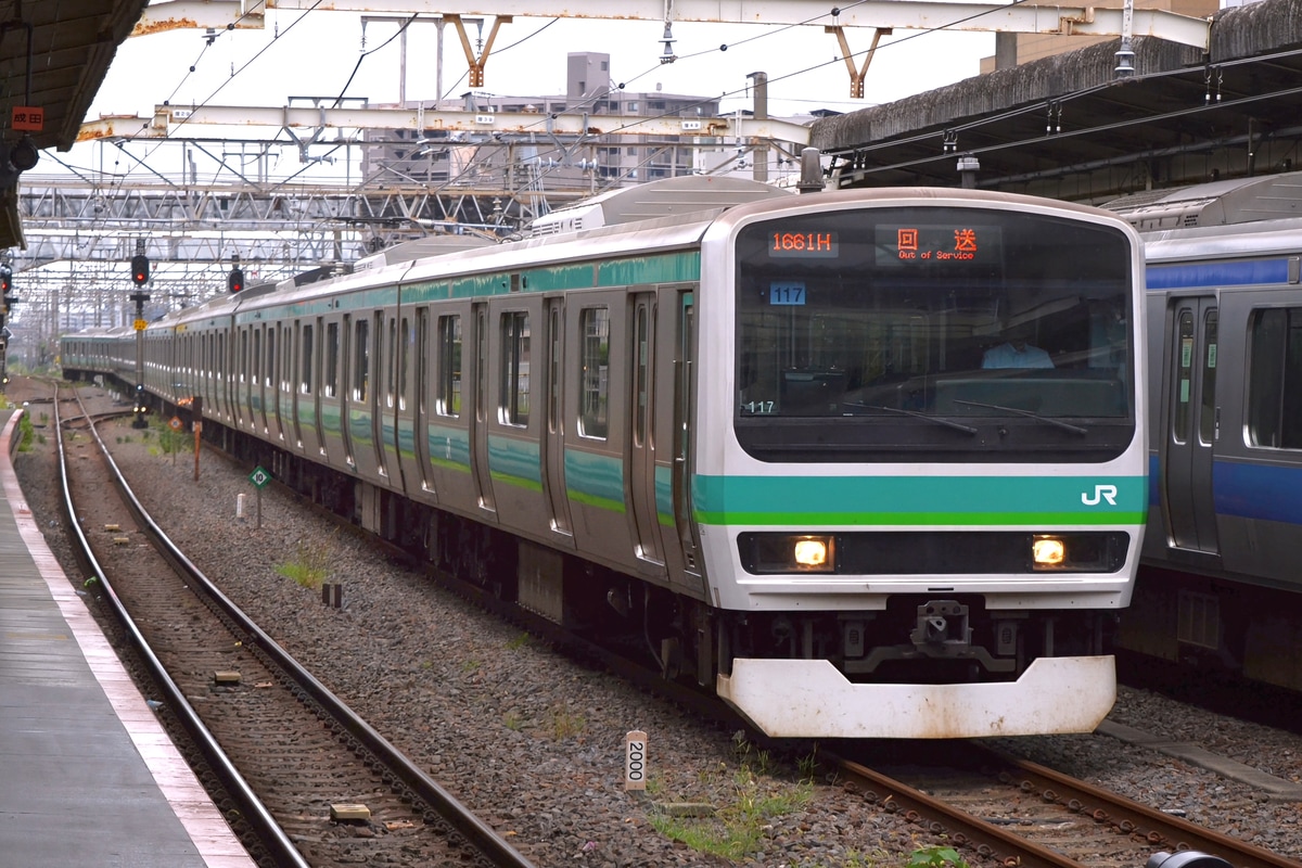 JR東日本 松戸車両センター本区 E231系 マト117編成
