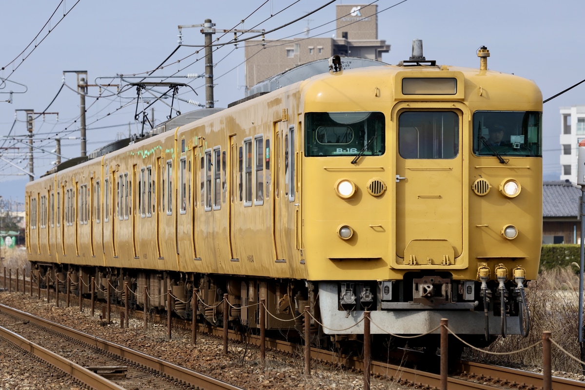 JR西日本 下関総合車両所岡山電車支所 115系 B-16編成