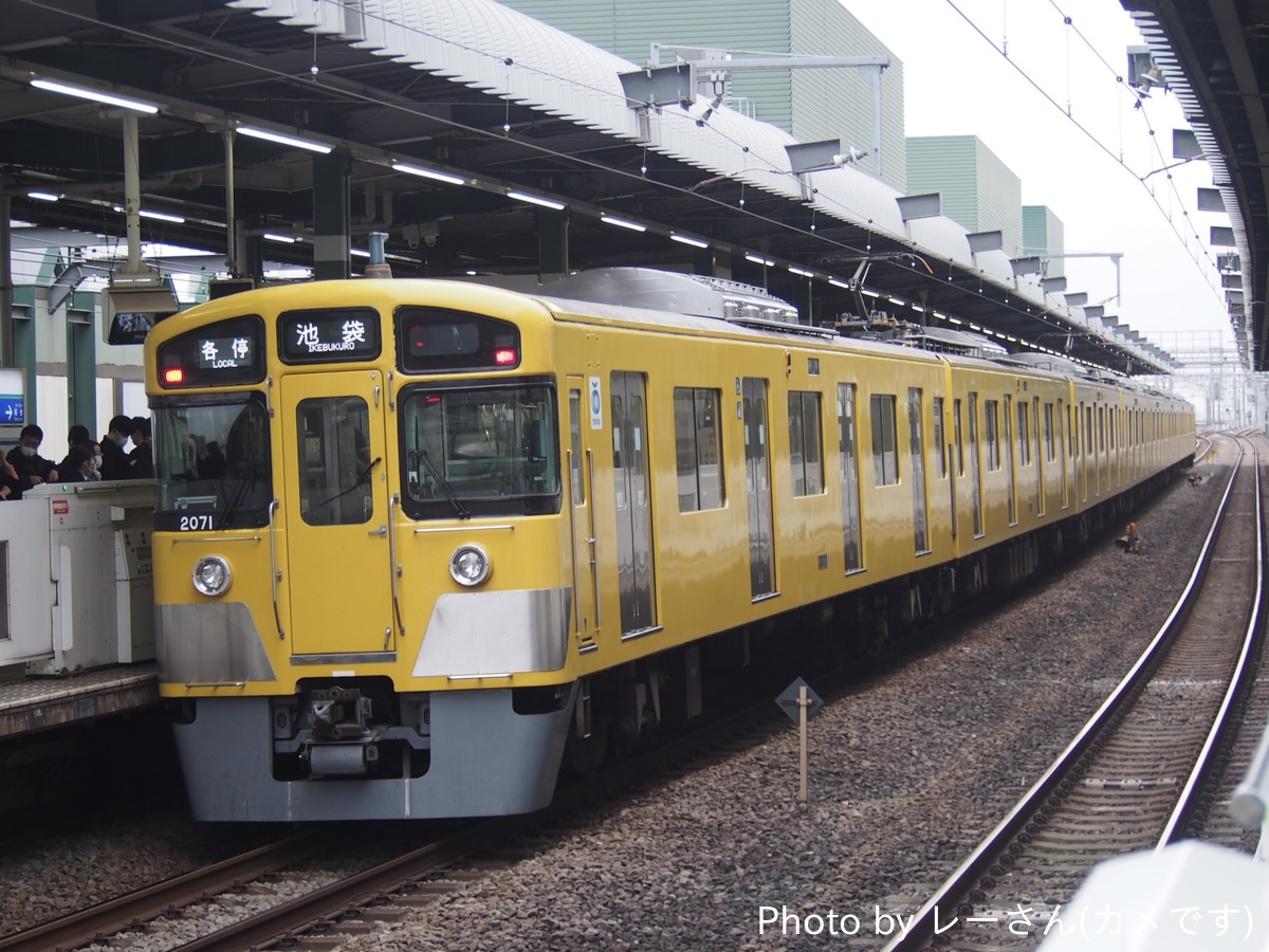 西武鉄道 小手指車両基地 2000系 2071F