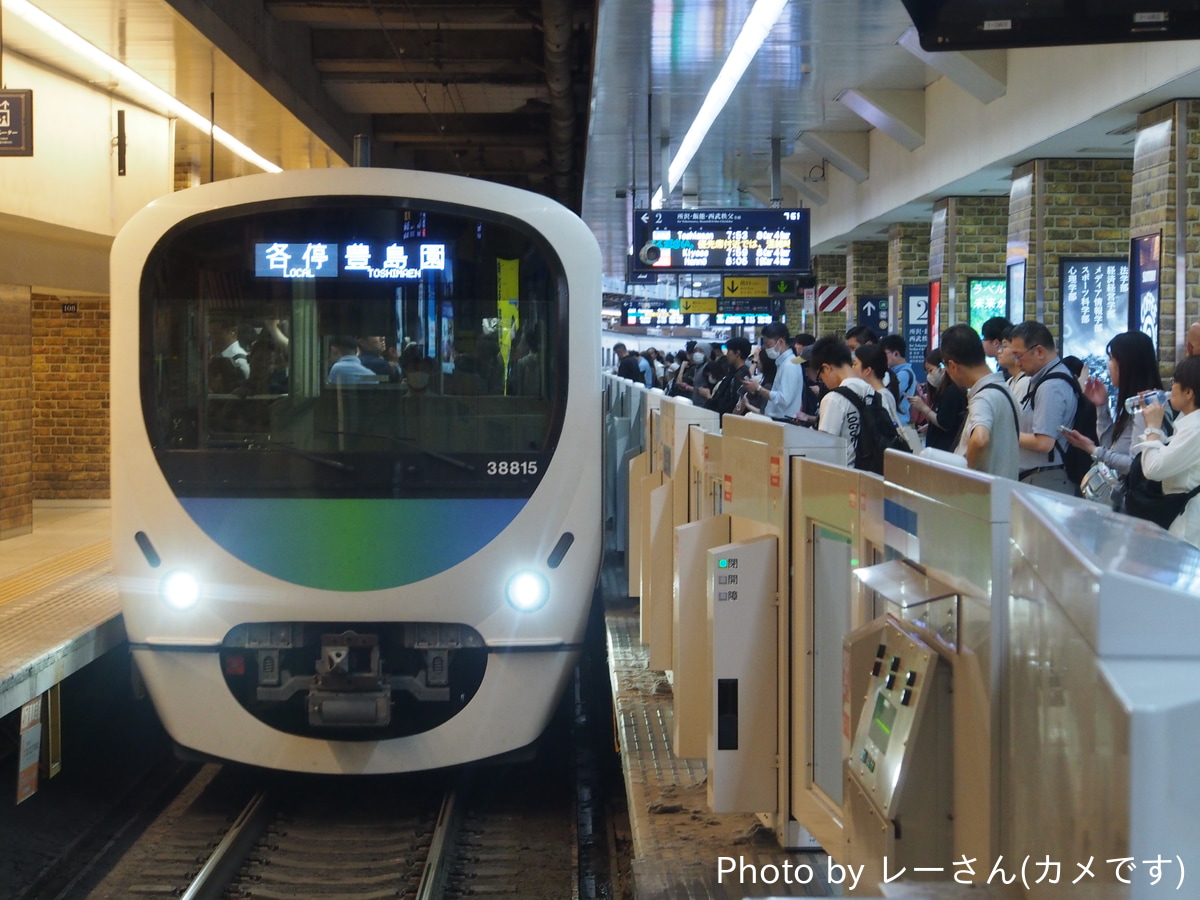 西武鉄道 南入曽車両基地 30000系 38115F