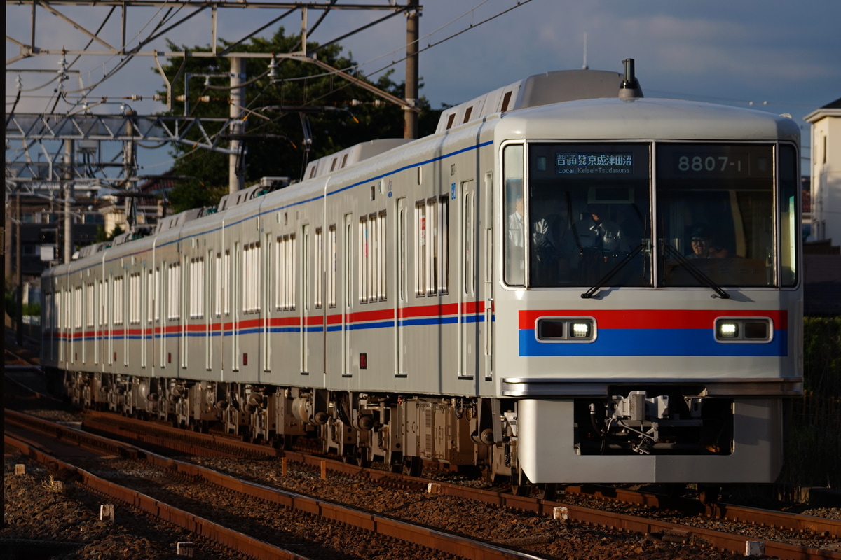 京成電鉄 くぬぎ山車両基地 8800形 8807編成