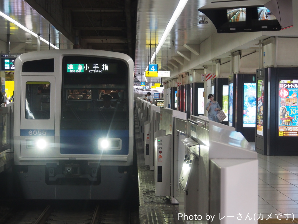 西武鉄道 小手指車両管理所 6000系 6155F