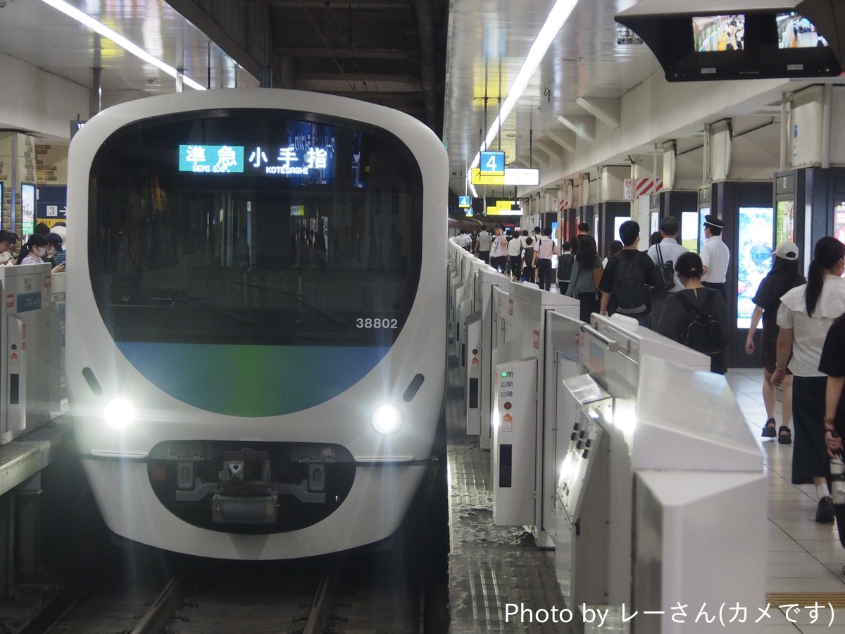 西武鉄道 南入曽車両基地 30000系 38102F