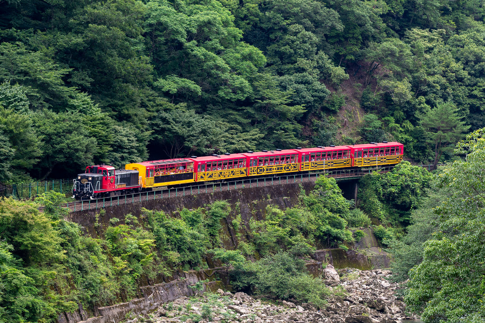 嵯峨野観光鉄道 DE10 1104の写真