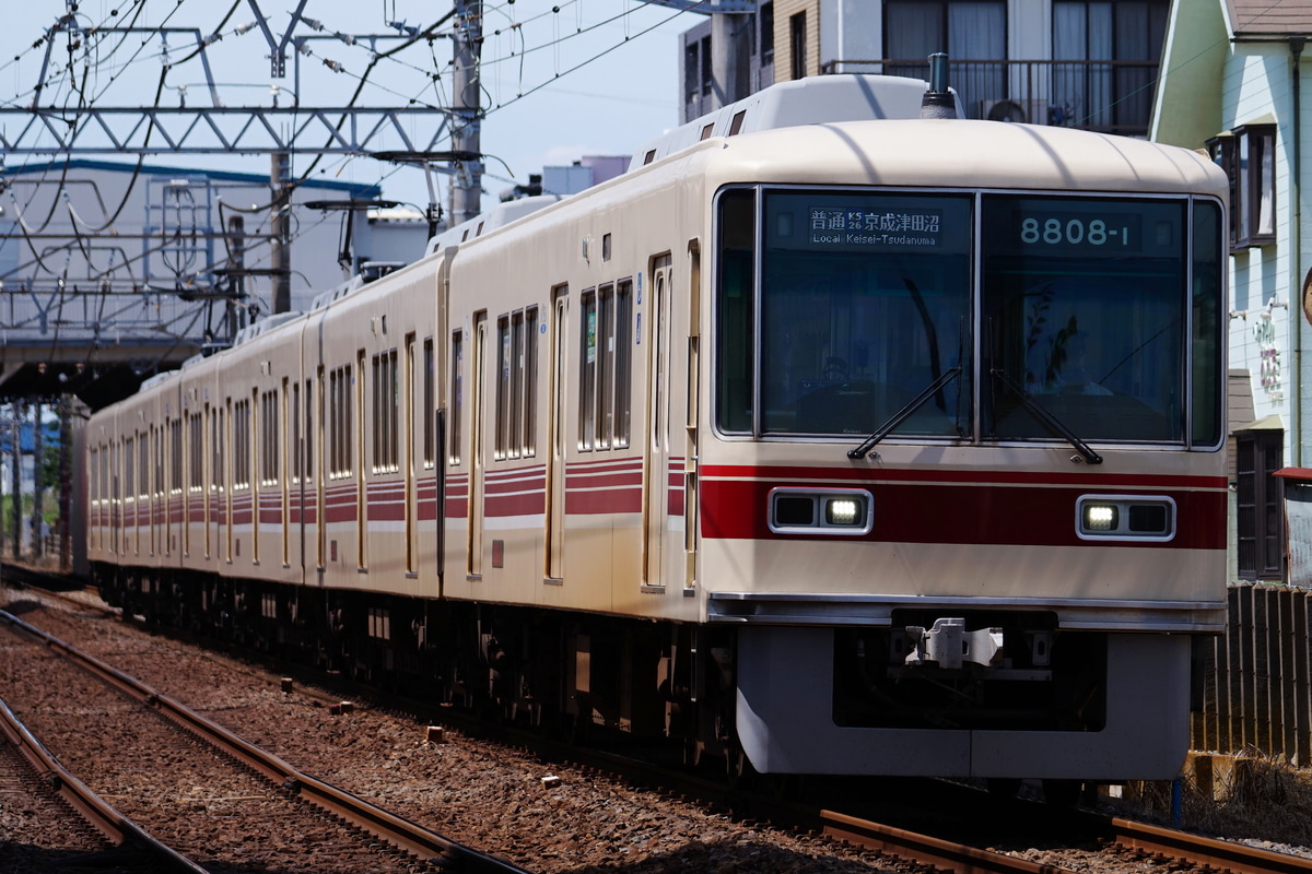 京成電鉄 くぬぎ山車両基地 8800形 8808編成