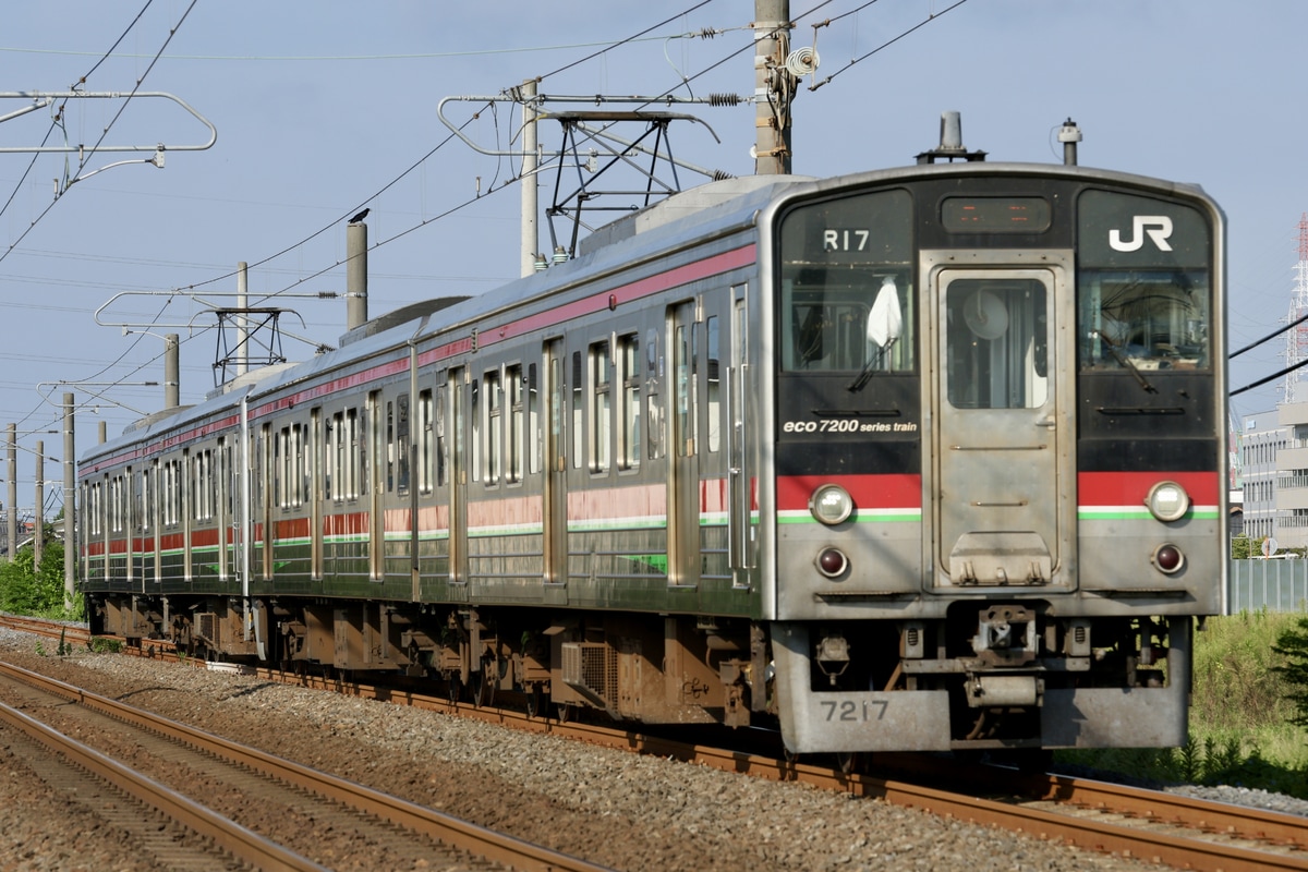 JR四国 高松運転所 7200系 R17編成