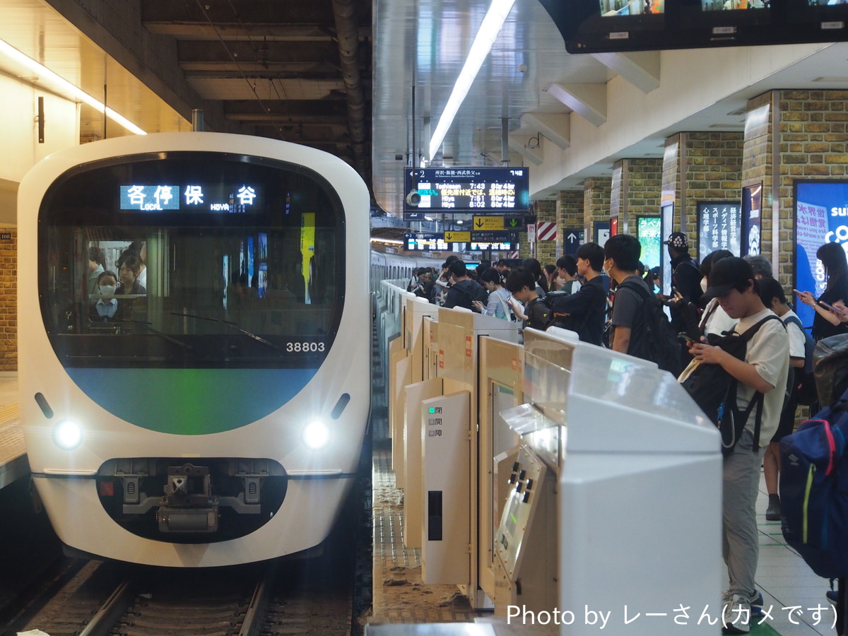 西武鉄道 南入曽車両基地 30000系 38102F