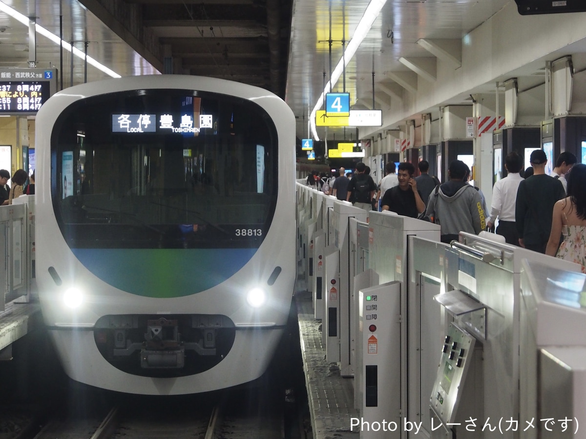 西武鉄道 南入曽車両基地 30000系 38113F
