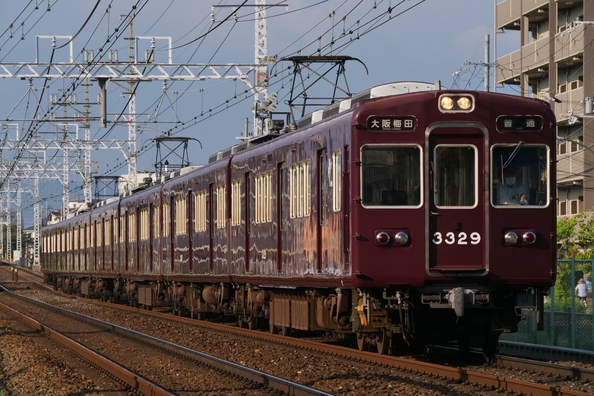 阪急電鉄 正雀車庫 3300系 3329F