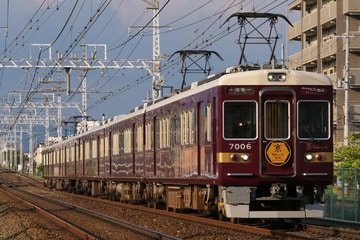 阪急電鉄7000系7006Fを茨木市～南茨木間で撮影した画像