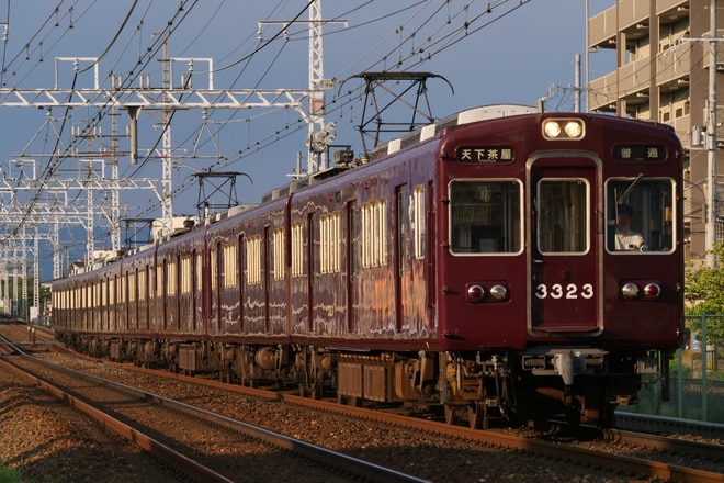 正雀車庫3300系3323Fを茨木市～南茨木間で撮影した写真