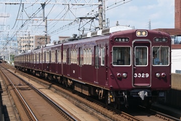 阪急電鉄3300系3329Fを上新庄駅で撮影した画像