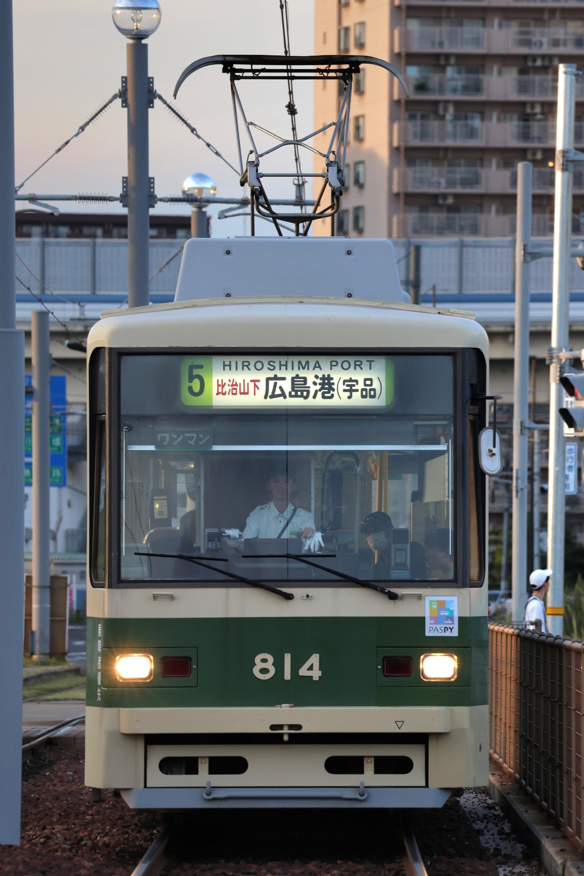 広島電鉄 千田車庫 800形 814