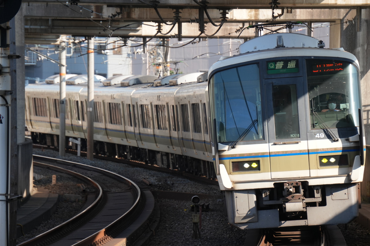 JR西日本 吹田総合車両所奈良支所 221系 NC618編成