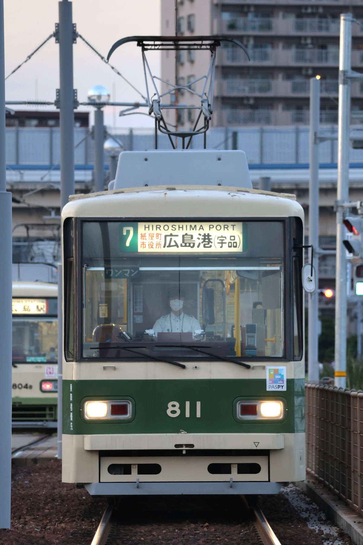広島電鉄 千田車庫 800形 811