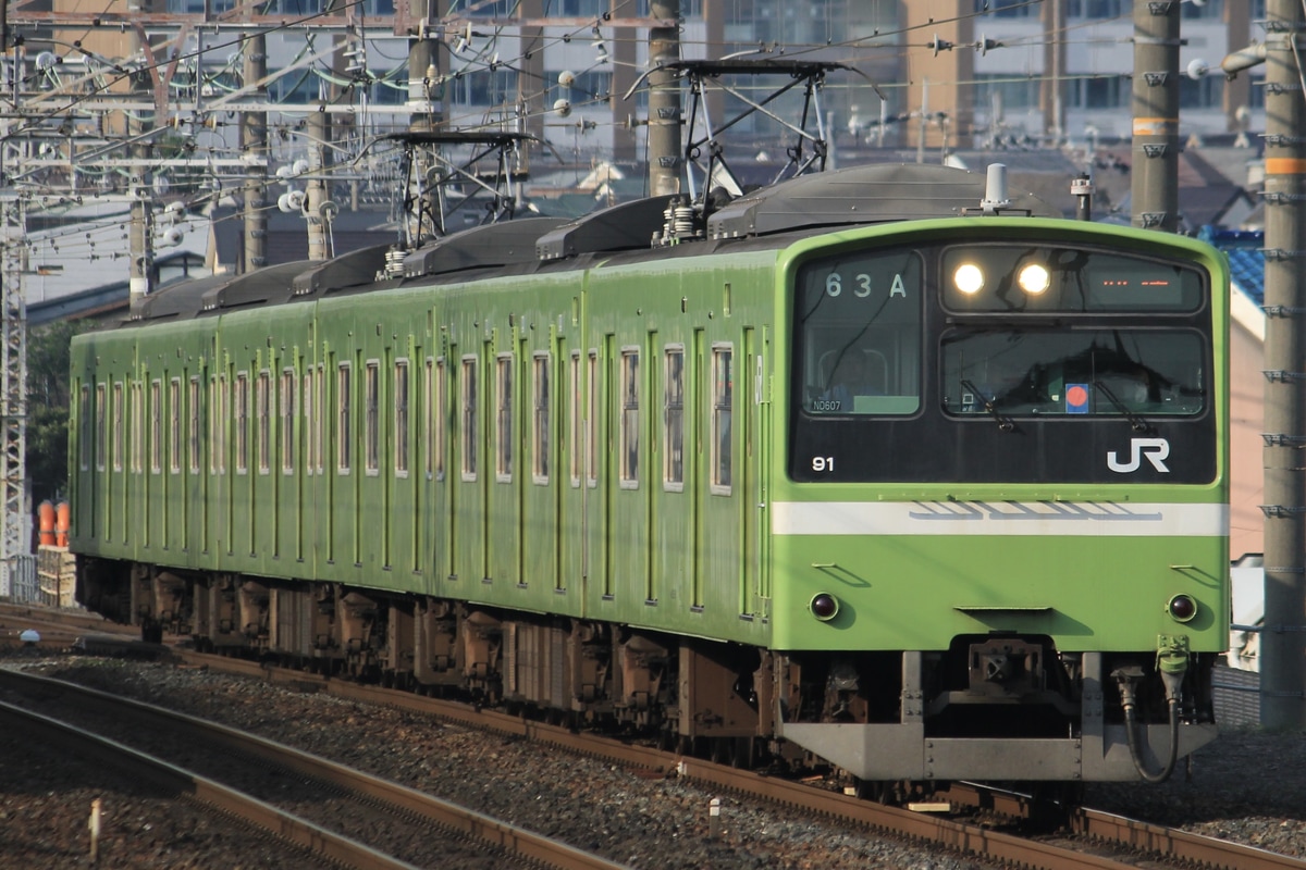 JR西日本  201系 ND607編成