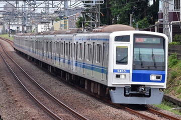 西武鉄道6000系6155Fを西所沢～小手指間で撮影した画像