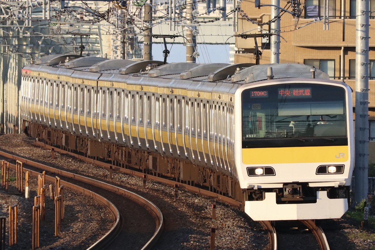 JR東日本 三鷹車両センター E231系 A527編成