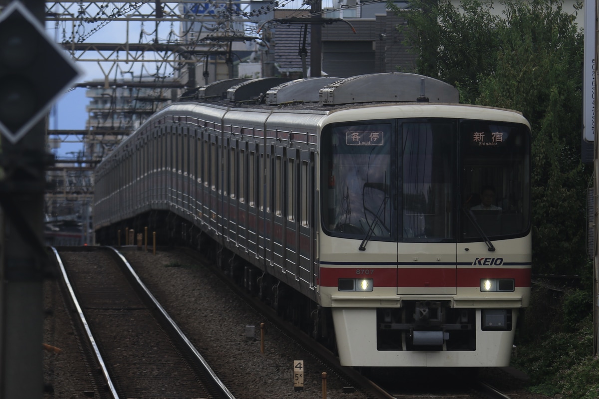 京王電鉄 若葉台検車区 8000系 8707F