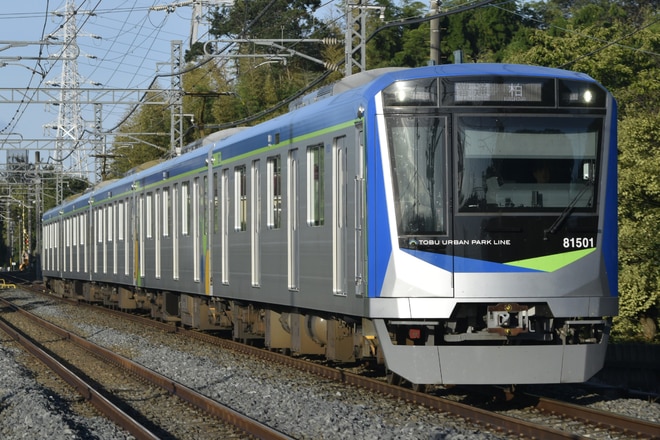 南栗橋車両管区七光台支所80000系81501Fを七里～岩槻間で撮影した写真