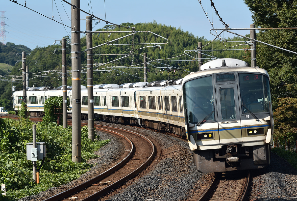 JR西日本 吹田総合車両所奈良支所 221系 NA407編成