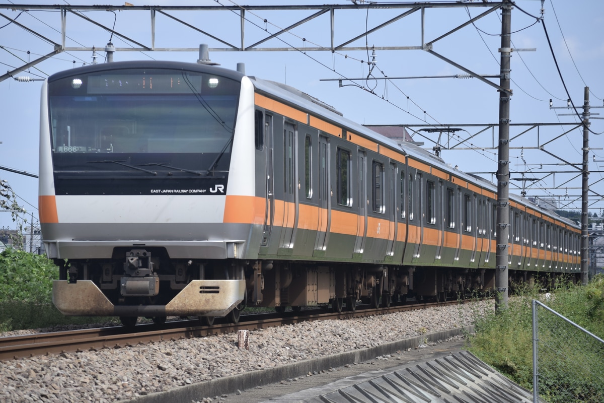 JR東日本 豊田車両センター本区 E233系 トタ青666編成