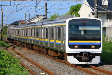 JR東日本209系C623編成を東金駅で撮影した画像
