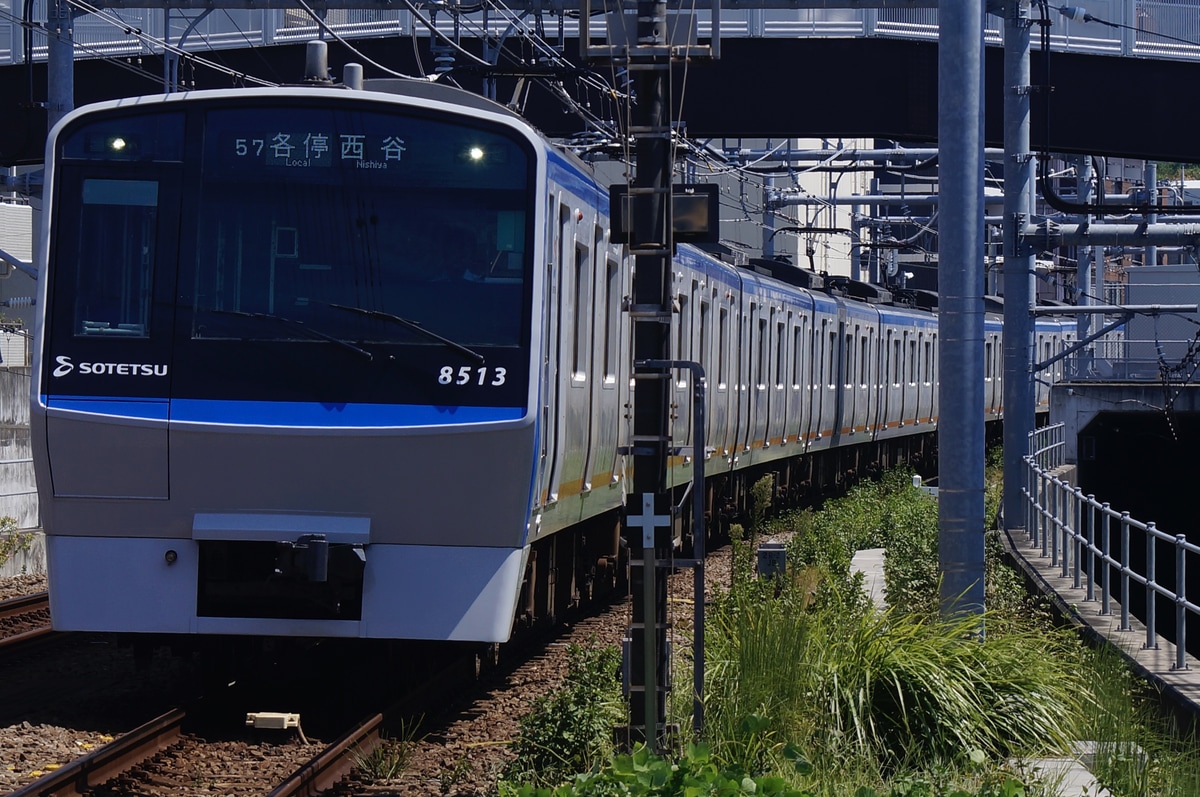 相模鉄道 かしわ台車両センター 8000系 8713f