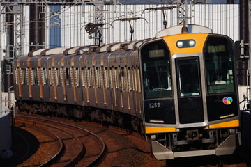 阪神電気鉄道1000系1209Fを大物駅で撮影した画像