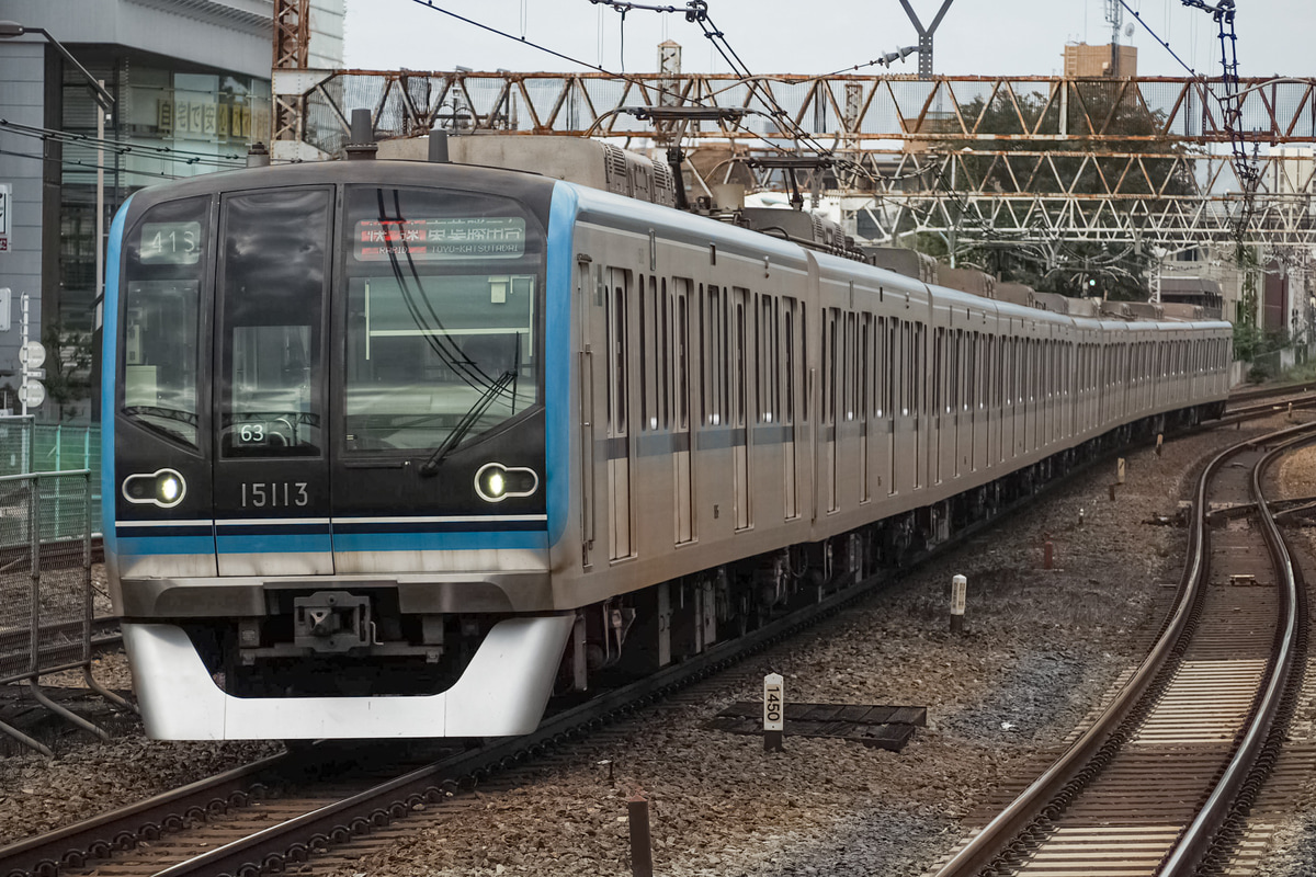 東京メトロ 深川検車区 15000系 15113F