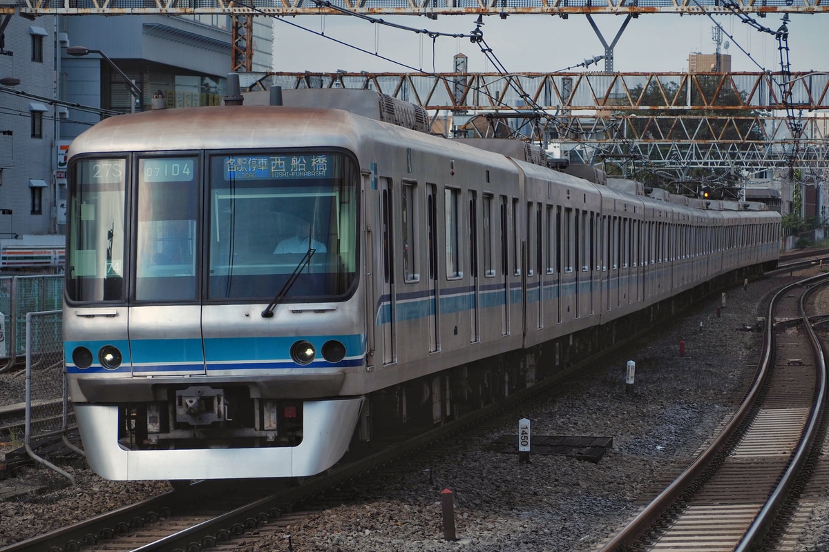 東京メトロ 深川検車区 07系 07-104F